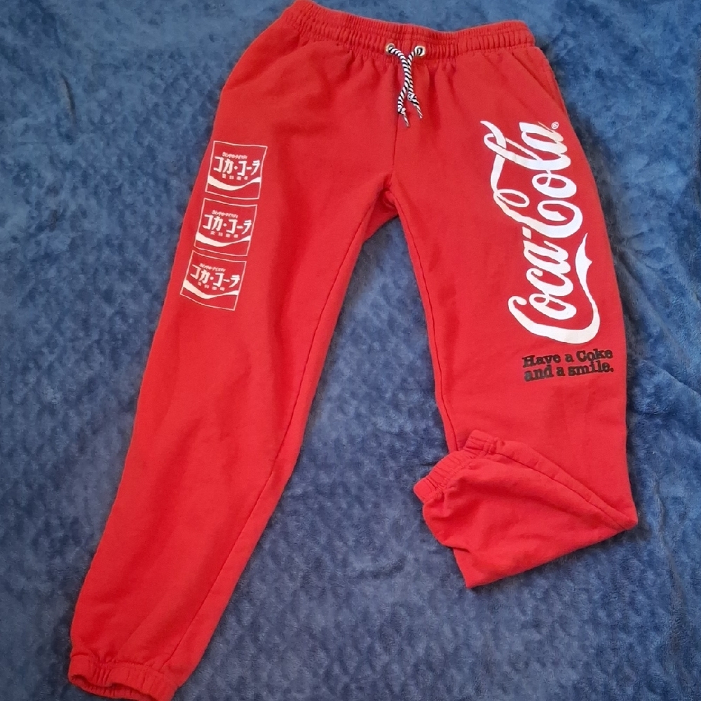 Coca Cola Kids Red Sweatpants with Logo